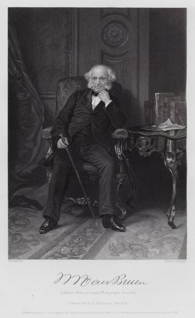 Martin Van Buren (gravering) av Alonzo (after) Chappel