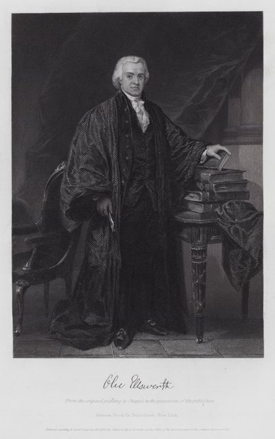 Oliver Ellsworth (gravering) av Alonzo (after) Chappel