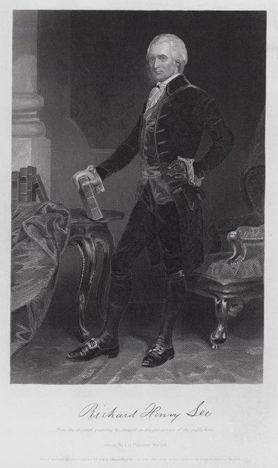 Richard Henry Lee (gravering) av Alonzo (after) Chappel