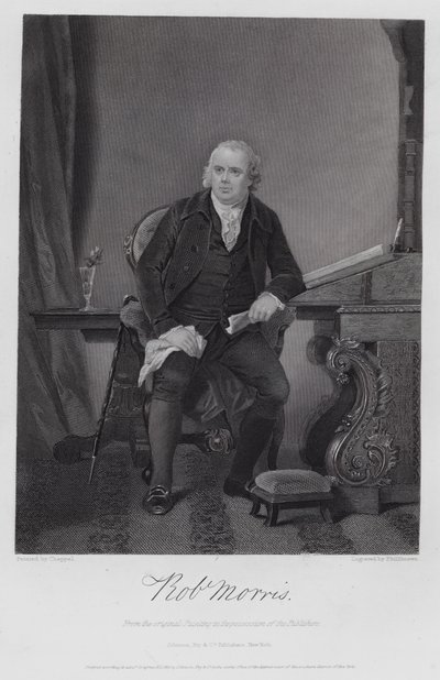 Robert Morris (gravering) av Alonzo (after) Chappel