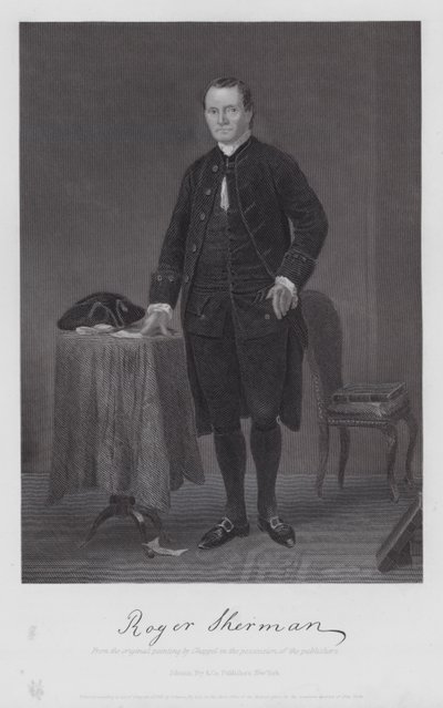 Roger Sherman (gravering) av Alonzo (after) Chappel