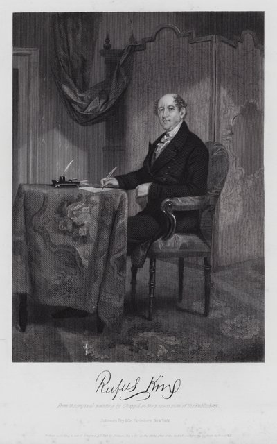 Rufus King (gravering) av Alonzo (after) Chappel