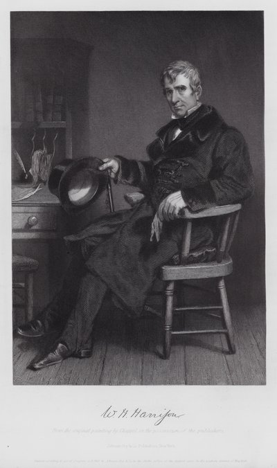 William Henry Harrison (gravering) av Alonzo (after) Chappel