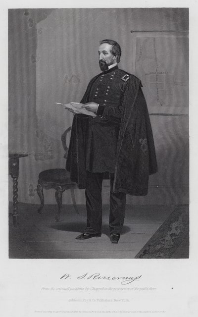 William Stark Rosecrans (gravering) av Alonzo (after) Chappel