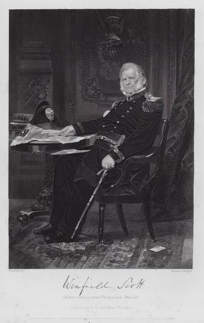Winfield Scott (gravering) av Alonzo (after) Chappel