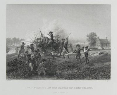 Lord Stirling i slaget ved Long Island, 1776 av Alonzo Chappel