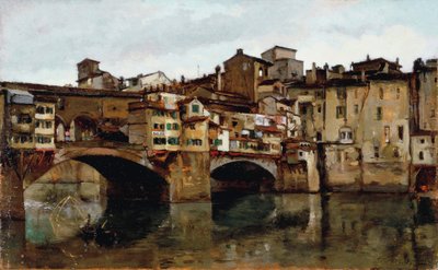Ponte Vecchio i Firenze av Alphons Hollaender