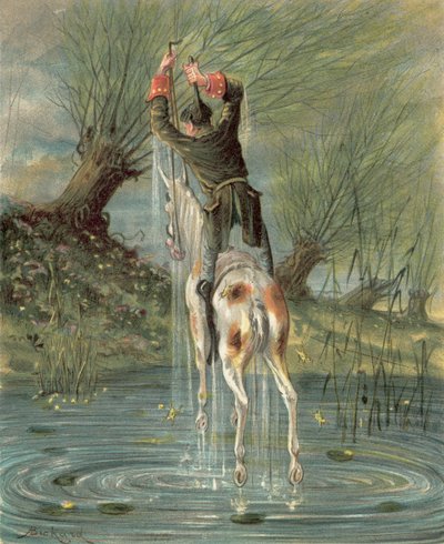 Baron Munchausens eventyr (chromolitho) av Alphonse Adolphe Bichard