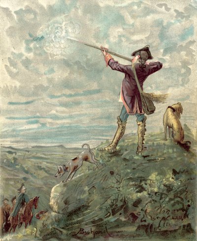 Baron Munchausens eventyr (chromolitho) av Alphonse Adolphe Bichard
