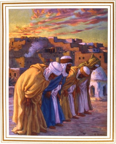El Rekaa eller Inclination The Prayer Prayer of Inclination, 1918 av Alphonse Etienne Dinet