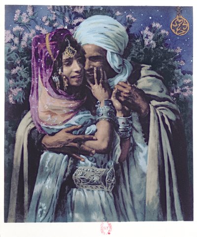 Slave to Love (farge litho) av Alphonse Etienne Dinet