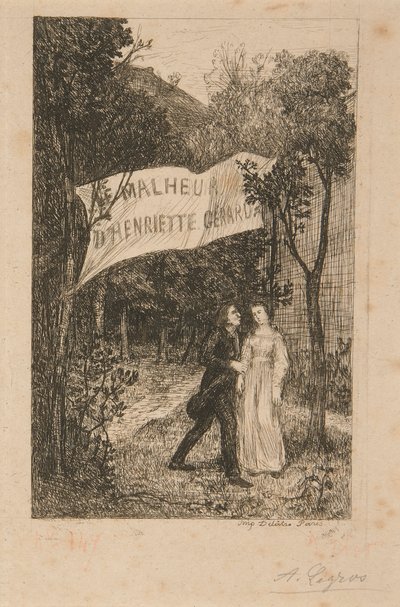2 illustrasjoner for Le Malheur d av Alphonse Legros