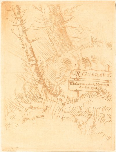 Adresse til R. Gueraut Adresse de MR Gueraut. av Alphonse Legros