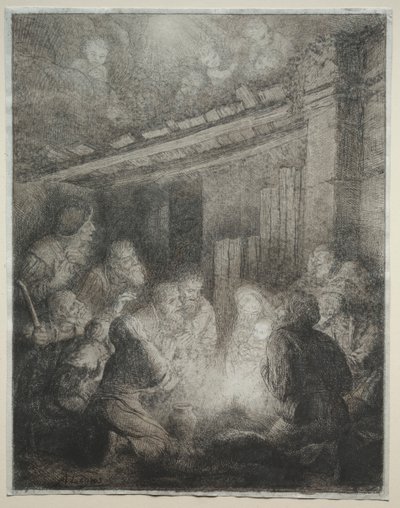 Tilbedelse av hyrdene. av Alphonse Legros