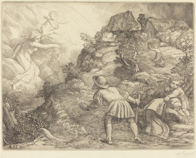 Allegori om bonden og formuen Bonden og formuen: Allegorisk emne. av Alphonse Legros
