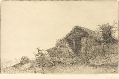 Langs toppen av bakken av Alphonse Legros