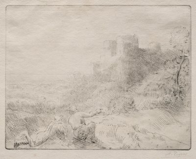 Et gammelt slott av Alphonse Legros