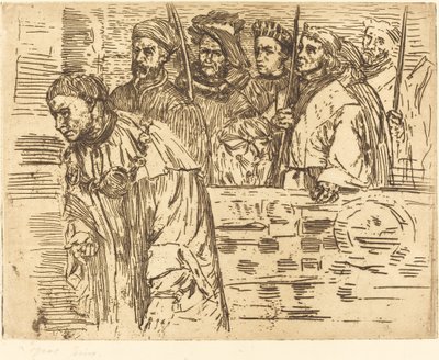 Bueskyttere Les bueskyttere, 1862. av Alphonse Legros