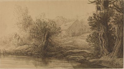 Bank of a River. av Alphonse Legros