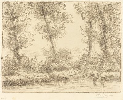 Bredden av Liane Les bords de la Liane. av Alphonse Legros