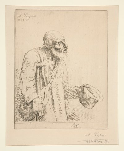 Tigger med krykker av Alphonse Legros