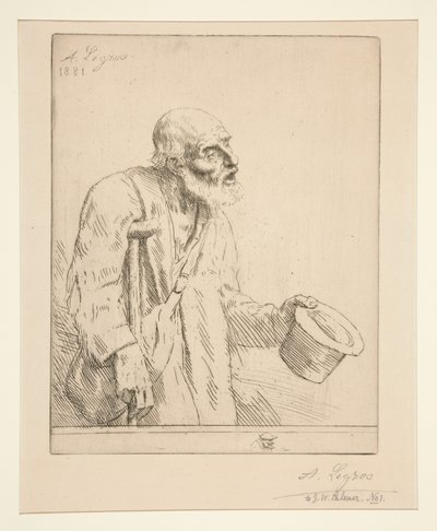 Tigger med krykker av Alphonse Legros