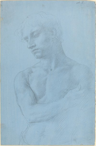 Byste av naken mann av Alphonse Legros