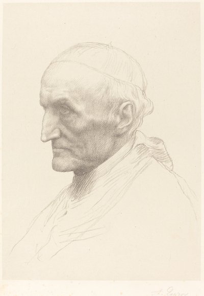 Kardinal Manning, 2. plate. av Alphonse Legros