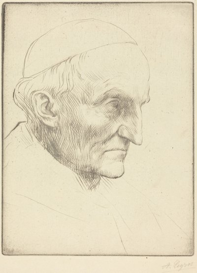 Kardinal Manning, plansje 3 av Alphonse Legros