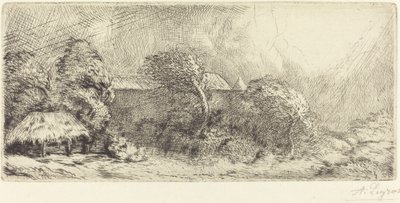 Chailli sett i en storm av Alphonse Legros