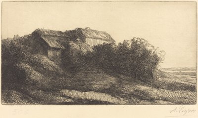 Hytte i en åsside av Alphonse Legros