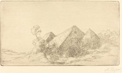 Hytte med vogn Hytte med vogn. av Alphonse Legros