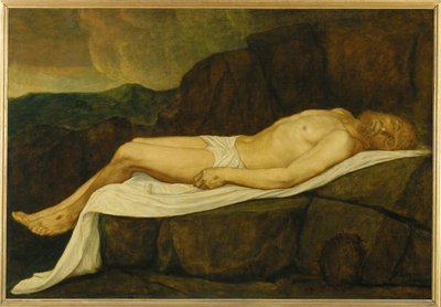 Død Kristus (maleri på lerret) av Alphonse Legros
