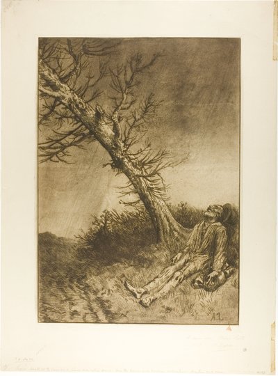 Vagabondens død av Alphonse Legros