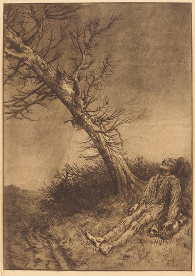Vagabondens død La mort du vagabond. av Alphonse Legros