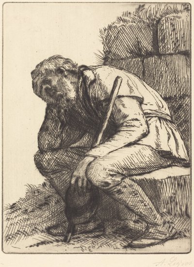 Fortvilet mann av Alphonse Legros