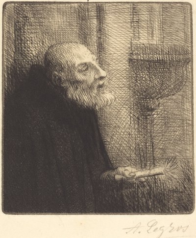 Distributør av det hellige vann av Alphonse Legros