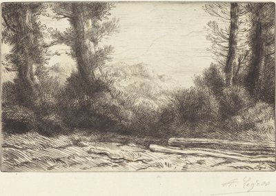 Edge of a Wood Lisiere de bois. av Alphonse Legros