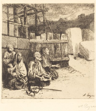 Engelske tiggere Engelske tiggere, 1875. av Alphonse Legros