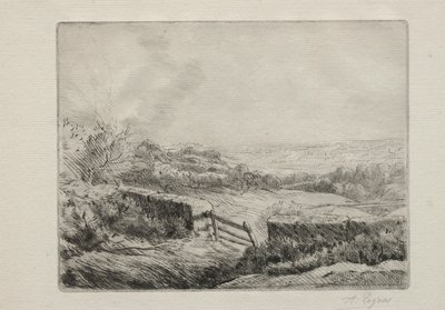 Inngang til feltet. av Alphonse Legros