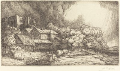 Gård ved klosteret Gården ved klosteret. av Alphonse Legros