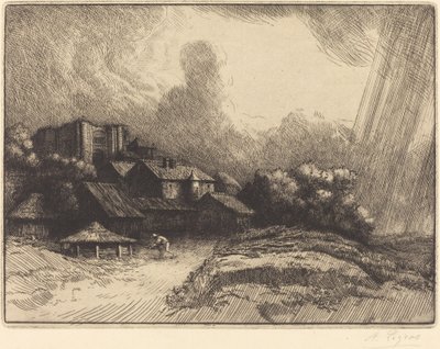Gård ved klosteret Gården ved klosteret. av Alphonse Legros