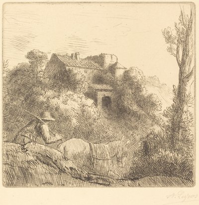 Farm on a Hill Farm on a Hill. av Alphonse Legros