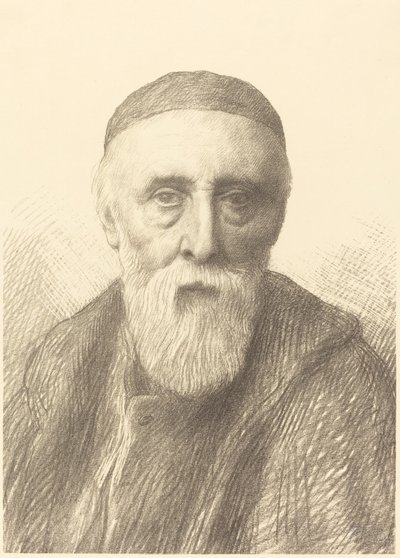 G.F. Watts, R.A., 2. plate. av Alphonse Legros