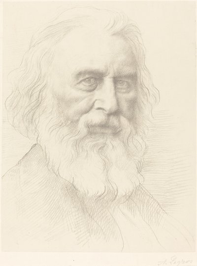 H.W. Longfellow, 2. plate. av Alphonse Legros