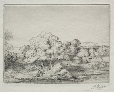 Hamlet nær innsjøen av Alphonse Legros