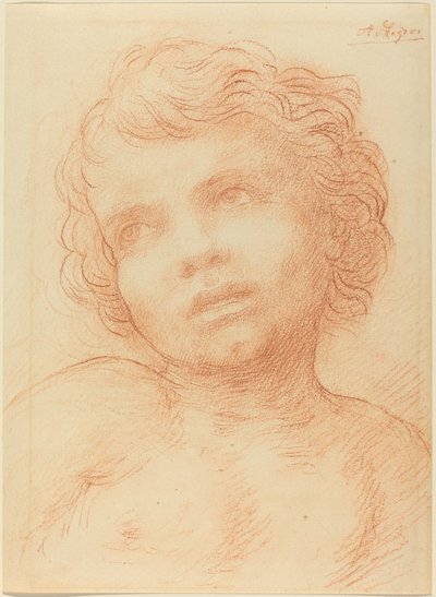 Overhode for et barn av Alphonse Legros