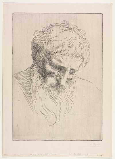 Leder av en mann. av Alphonse Legros