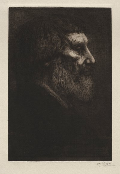 Leder av en mann. av Alphonse Legros