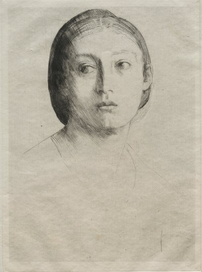 Leder av en ung jente. av Alphonse Legros